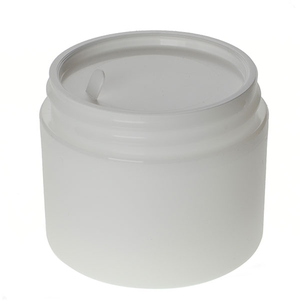 2OZ FROSTED PP/PP STRAIGHT BASE DOUBLE WALL JAR ROUND WITH 58MM NECK DIAMETER-detail image