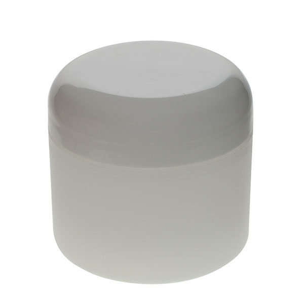 2OZ FROSTED PP/PP STRAIGHT BASE DOUBLE WALL JAR ROUND WITH 58MM NECK DIAMETER-detail image