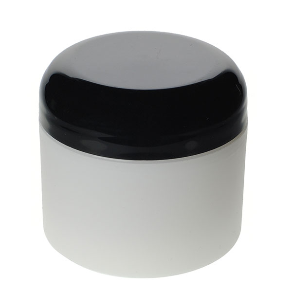 2OZ FROSTED PP/PP STRAIGHT BASE DOUBLE WALL JAR ROUND WITH 58MM NECK DIAMETER-detail image