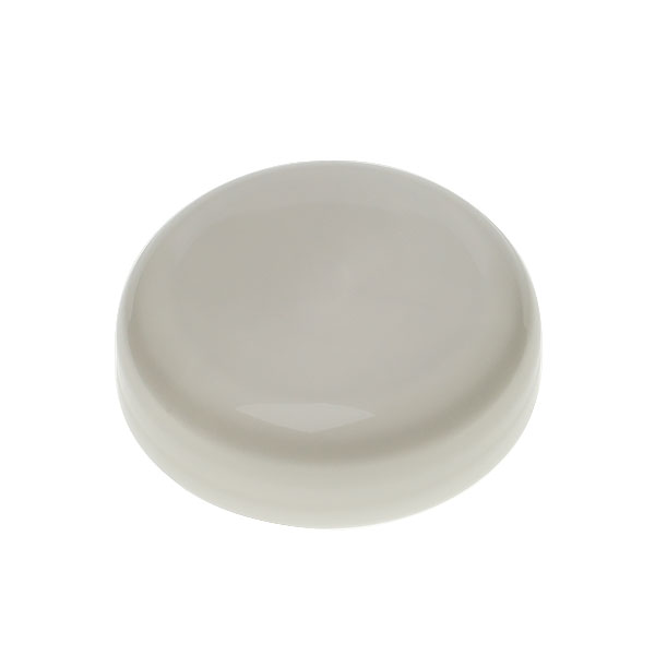 53-400 WHITE SMOOTH SIDE / SMOOTH TOP PP DOME STYLE CAP