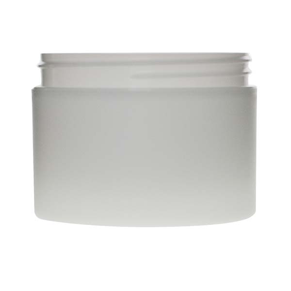 8OZ FROSTED PP/PP STRAIGHT BASE DOUBLE WALL JAR ROUND WITH 89MM NECK DIAMETER