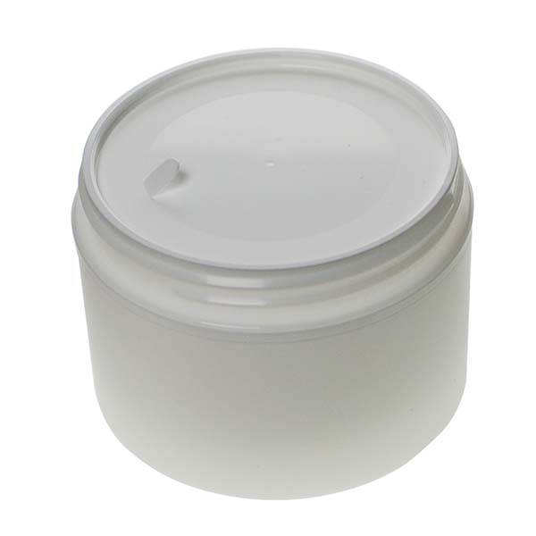 8OZ FROSTED PP/PP STRAIGHT BASE DOUBLE WALL JAR ROUND WITH 89MM NECK DIAMETER-detail image