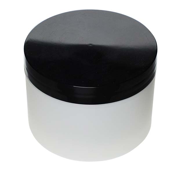 8OZ FROSTED PP/PP STRAIGHT BASE DOUBLE WALL JAR ROUND WITH 89MM NECK DIAMETER-detail image