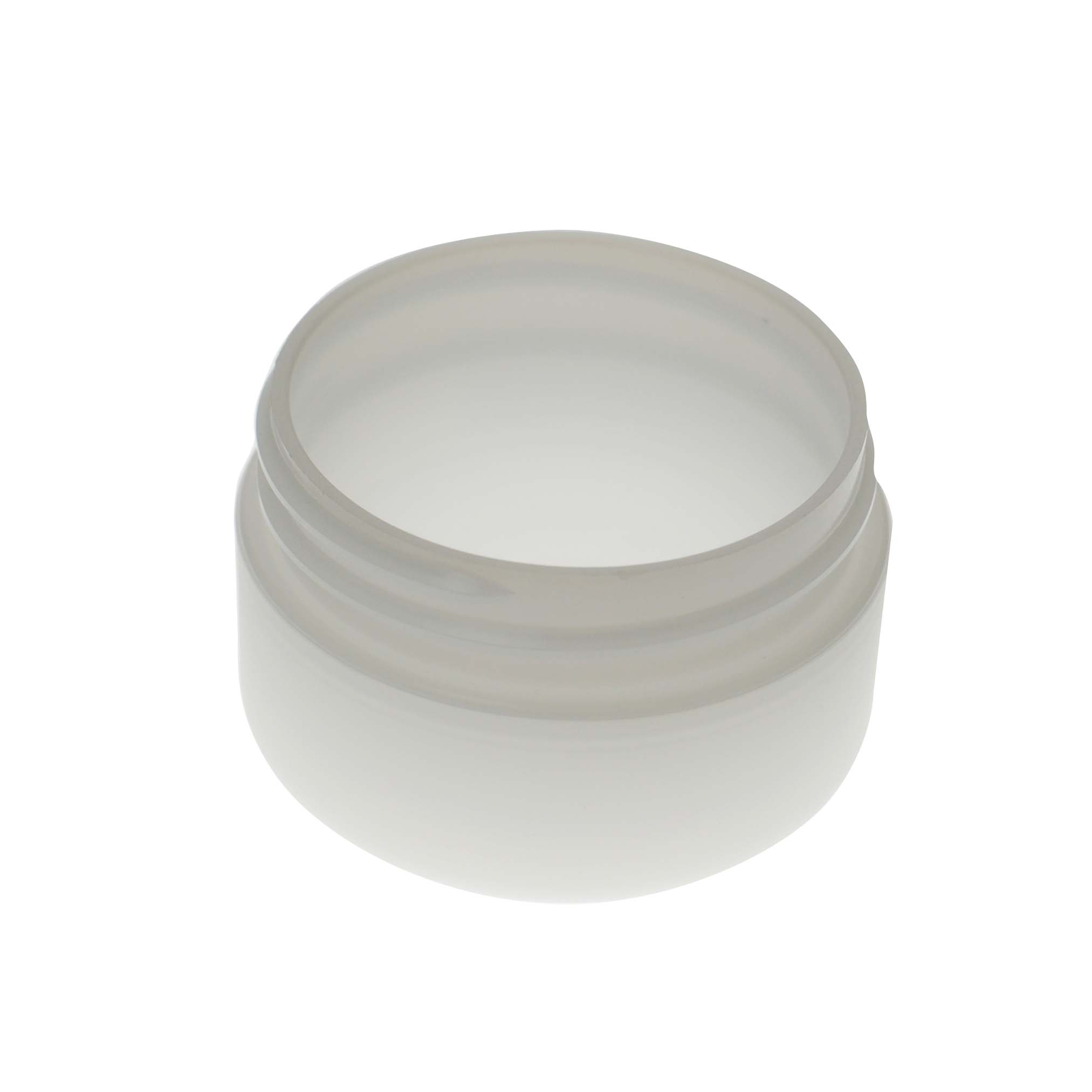 0.5OZ FROSTED PP/PP DOUBLE WALL JAR ROUND BASE WITH 48MM NECK DIAMETER-detail image