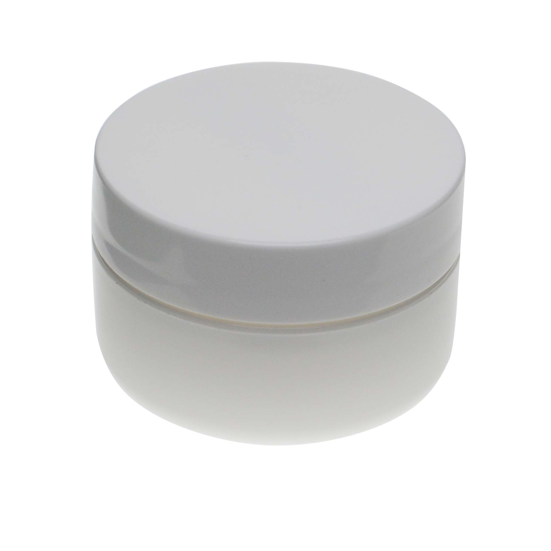 0.5OZ WHITE PP/PP ROUND BASE DOUBLE WALL JAR ROUND WITH 48MM NECK DIAMETER-detail image