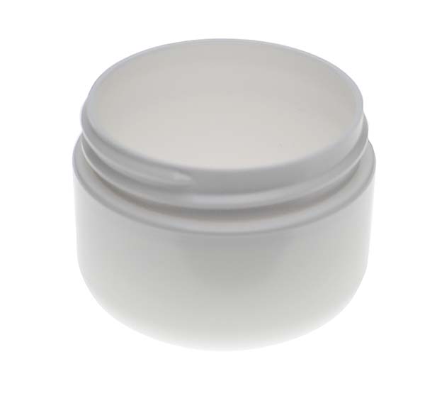 0.5OZ WHITE PP/PP ROUND BASE DOUBLE WALL JAR ROUND WITH 48MM NECK DIAMETER-detail image