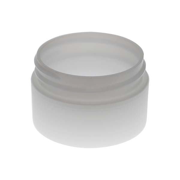 0.5OZ FROSTED PP/PP STRAIGHT BASE DOUBLE WALL JAR ROUND WITH 48MM NECK DIAMETER-detail image
