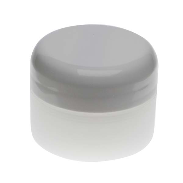 0.5OZ FROSTED PP/PP STRAIGHT BASE DOUBLE WALL JAR ROUND WITH 48MM NECK DIAMETER-detail image