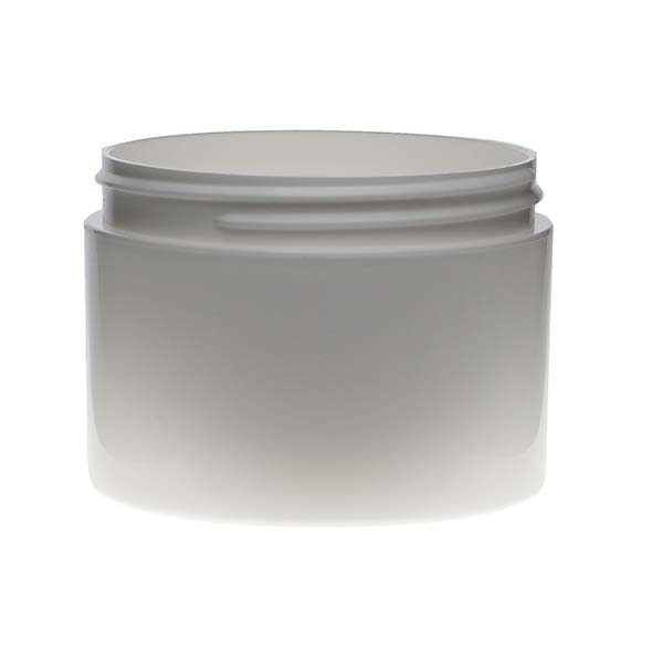 8OZ WHITE PP/PP DOUBLE WALL JAR STRAIGHT BASE WITH 89MM NECK DIAMETER