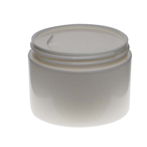 8OZ WHITE PP/PP DOUBLE WALL JAR STRAIGHT BASE WITH 89MM NECK DIAMETER-detail image