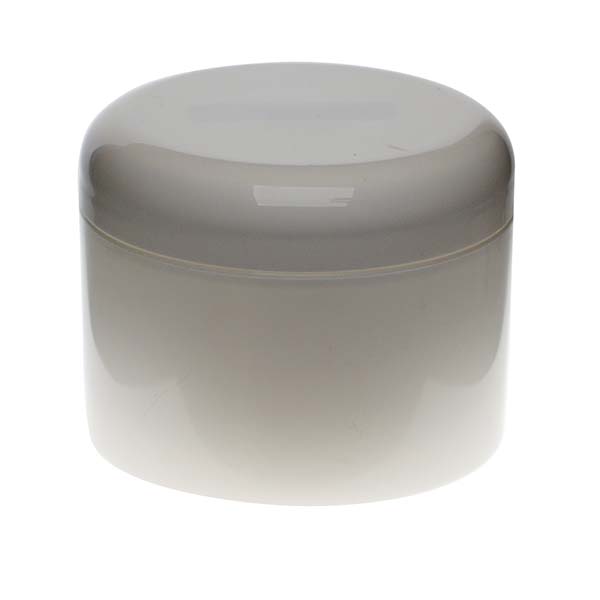 8OZ WHITE PP/PP DOUBLE WALL JAR STRAIGHT BASE WITH 89MM NECK DIAMETER-detail image