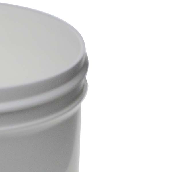 8OZ WHITE PP SINGLE WALL JAR ROUND BASE WITH 89MM NECK DIAMETER-detail image