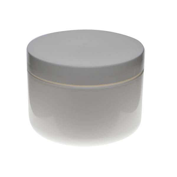 8OZ WHITE PP/PP ROUND BASE DOUBLE WALL JAR ROUND WITH 89MM NECK DIAMETER-detail image
