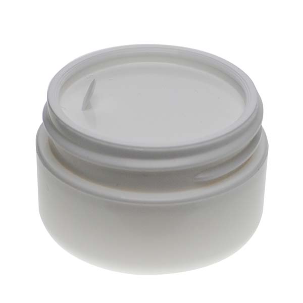 0.5OZ WHITE PP/PP ROUND BASE DOUBLE WALL JAR ROUND WITH 48MM NECK DIAMETER-detail image