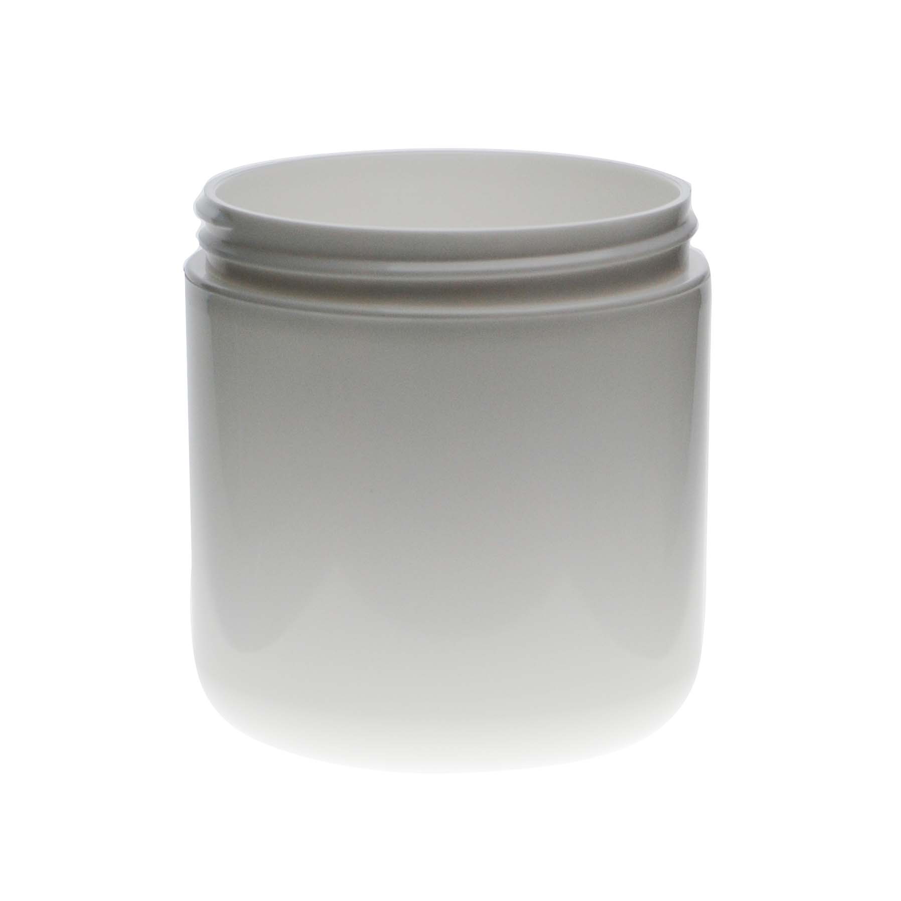 6OZ WHITE PP/PP ROUND BASE DOUBLE WALL JAR ROUND  WITH 70MM NECK DIAMETER