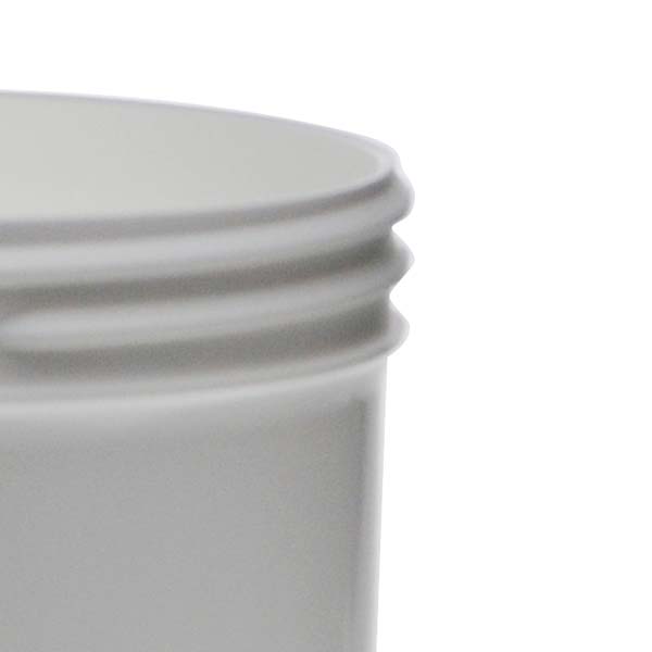 12OZ WHITE PP SINGLE WALL JAR ROUND BASE WITH 89MM NECK DIAMETER-detail image