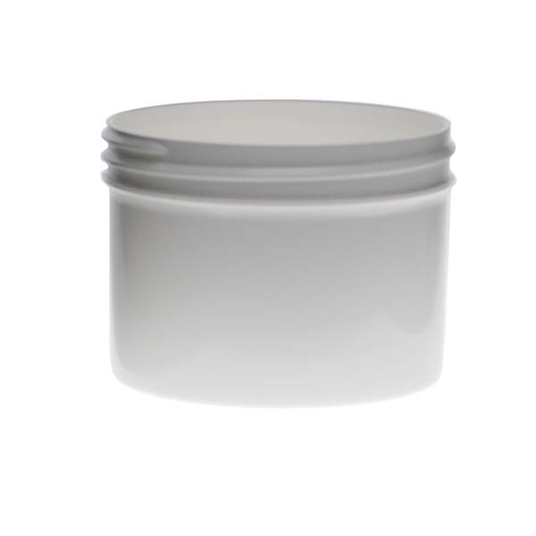 8OZ WHITE PP SINGLE WALL JAR ROUND BASE WITH 89MM NECK DIAMETER