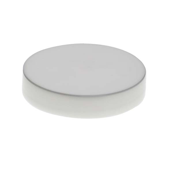 53-400 WHITE SMOOTH SIDE SMOOTH TOP PLASTIC CT CAP