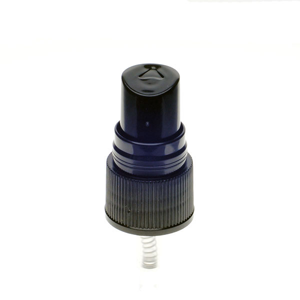 20-410 BLACK RIB SIDE FINE MIST SPRAYER CLEAR DUST COVER 0.15CC OUTPUT - 10" DIP TUBE-detail image