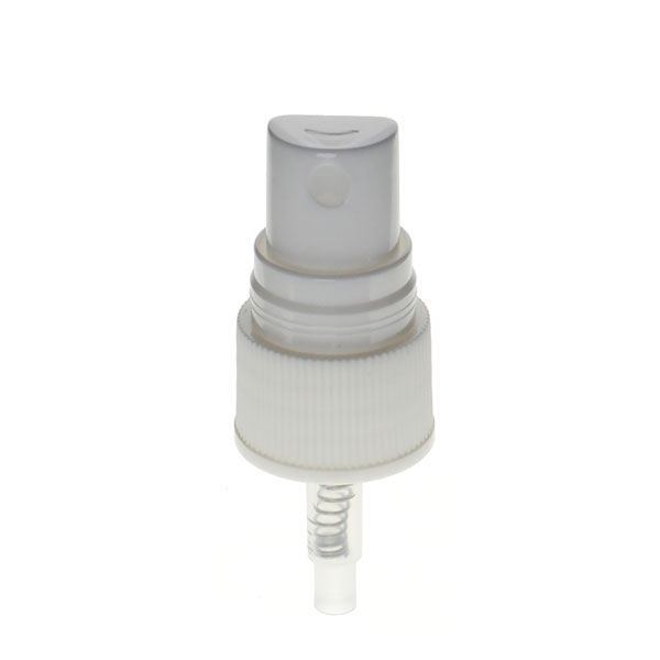 20-410 WHITE RIB SIDE FINE MIST SPRAYER WITH CLEAR DUST COVER 0.15CC OUTPUT - 10" DIP TUBE-detail image