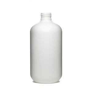 12OZ WHITE BOSTON ROUND HDPE PLASTIC BOTTLE - 24-410 NECK-detail image