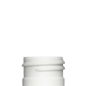 12OZ WHITE BOSTON ROUND HDPE PLASTIC BOTTLE - 24-410 NECK-detail image