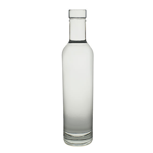 375ML FLINT PHILADELPHIA FLASK SPIRITS BOTTLE BAR TOP OVAL - 18.5MM NECK-detail image