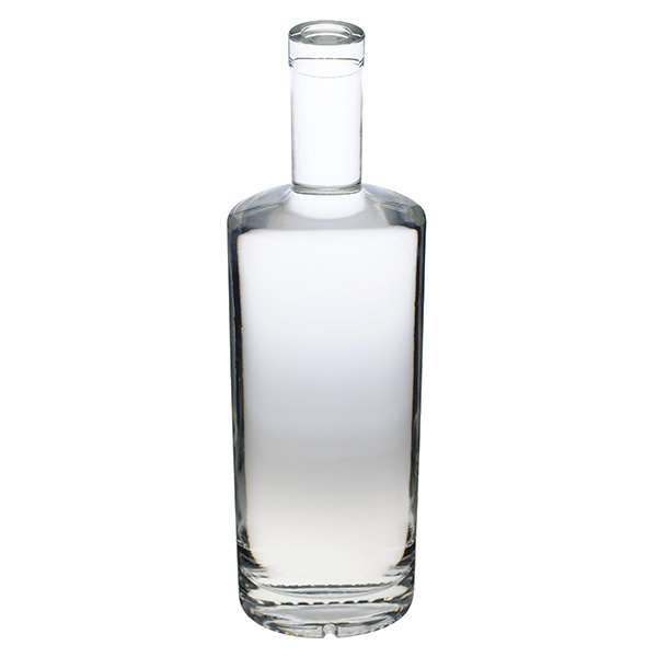 750ML FLINT ST. LOUIS SPIRITS BAR TOP OVAL GLASS WITH 21.5MM NECK