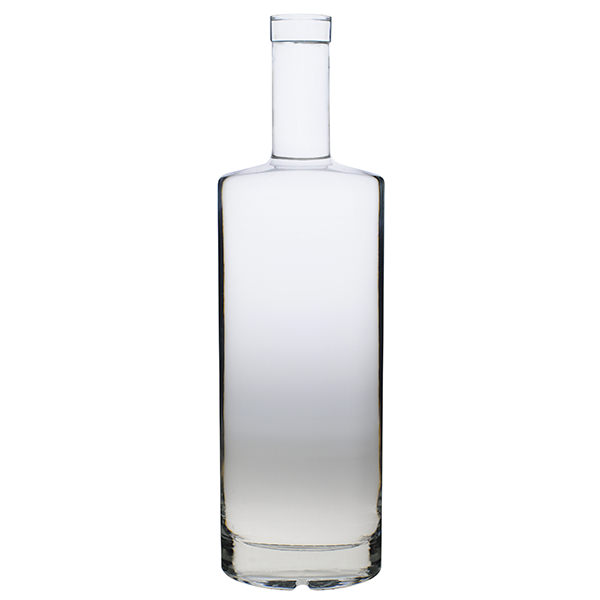 750ML FLINT ST. LOUIS SPIRITS BAR TOP OVAL GLASS WITH 21.5MM NECK-detail image