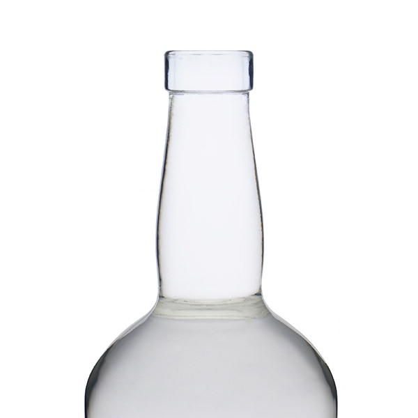 750ML FLINT TENNESSEE SPIRITS BAR TOP ECO BASE ROUND GLASS BOTTLE - 18.5MM NECK-detail image