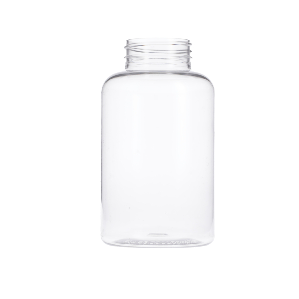 400CC CLEAR PET PACKER BOTTLE ROUND WITH 45-400 NECK FINISH