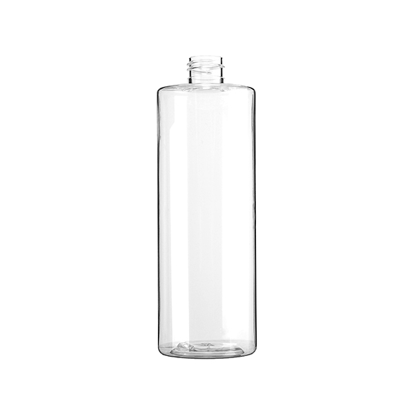 N1012891 : 400ML CLEAR PET CYLINDER WITH 24-410 NECK