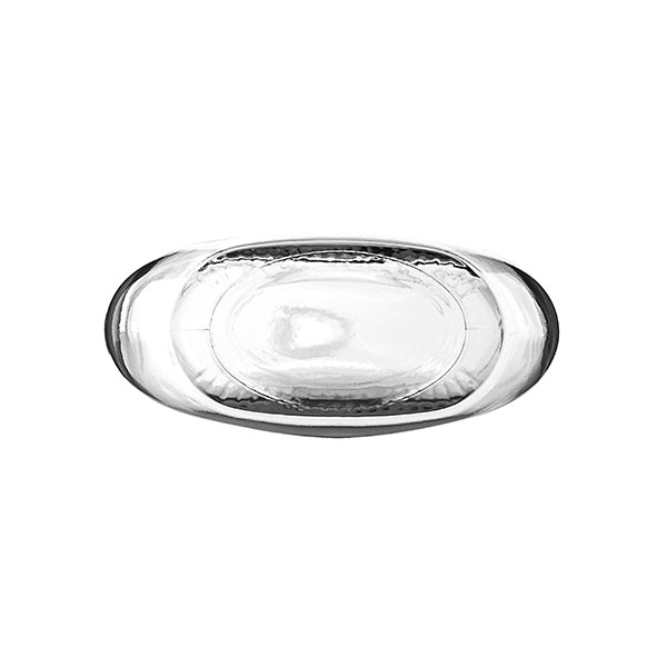 500ML FLINT GLASS OVAL WITH 22-400 NECK FINISH-detail image