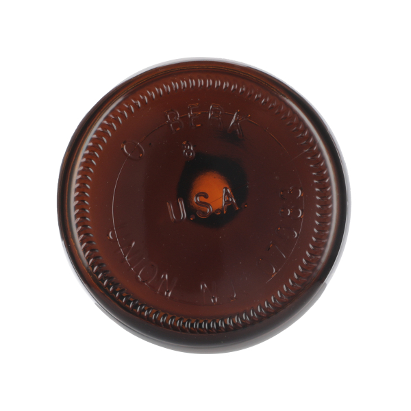 40OZ AMBER GLASS POUR-OUT ROUND - 28-430 NECK-detail image