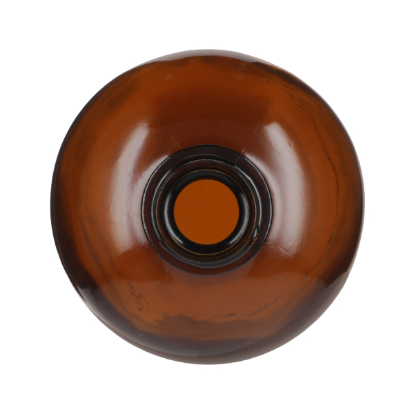 20OZ AMBER GLASS POUR-OUT ROUND - 28-430 NECK-detail image