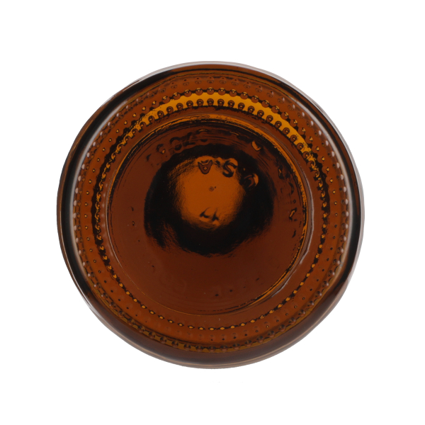 20OZ AMBER GLASS POUR-OUT ROUND - 28-430 NECK-detail image